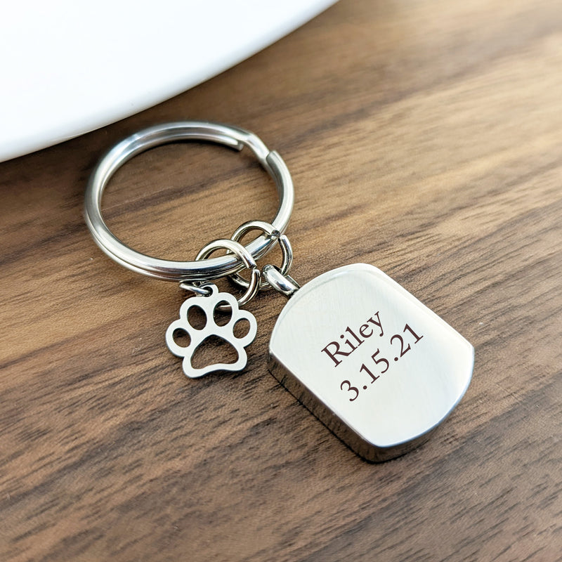 Pet Cremation Urn Keychain For Ashes