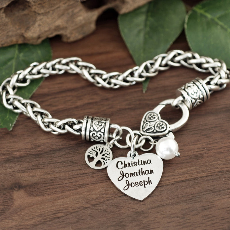 Personalized Antique Bracelet with Names