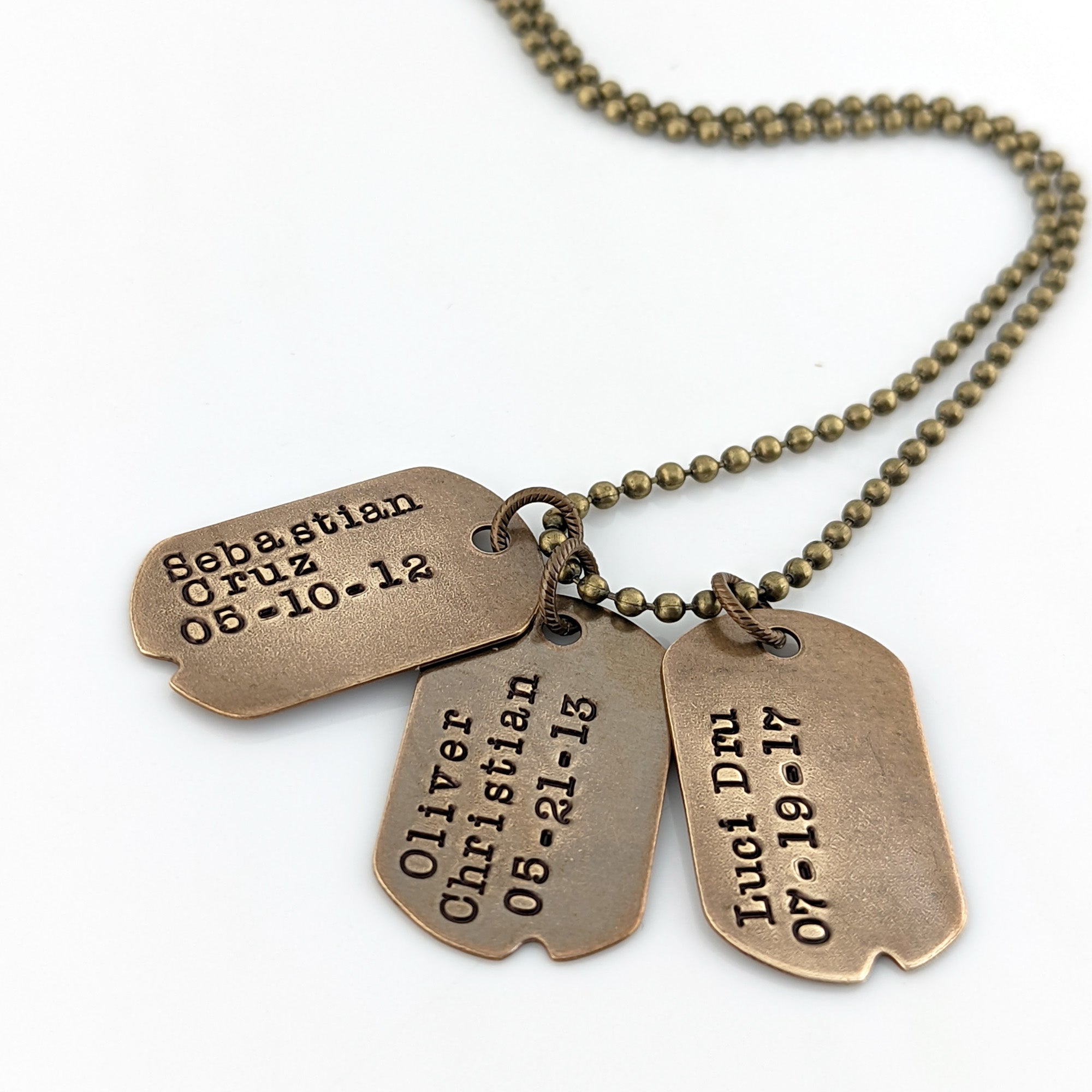 Rustic dog tags discount