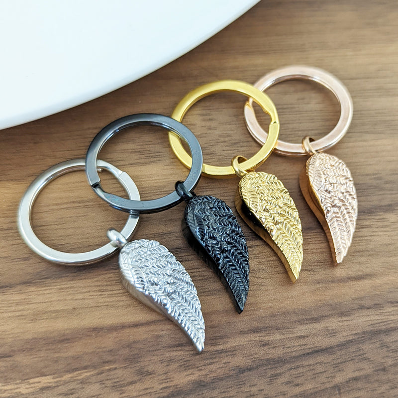 Cremation Wing Pendant for Ashes Keychain
