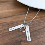 Custom Stamped Necklace with Kids Names
