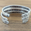 A Sister Is God's Way of Making Sure We Never Walk Alone Cuff Bracelet