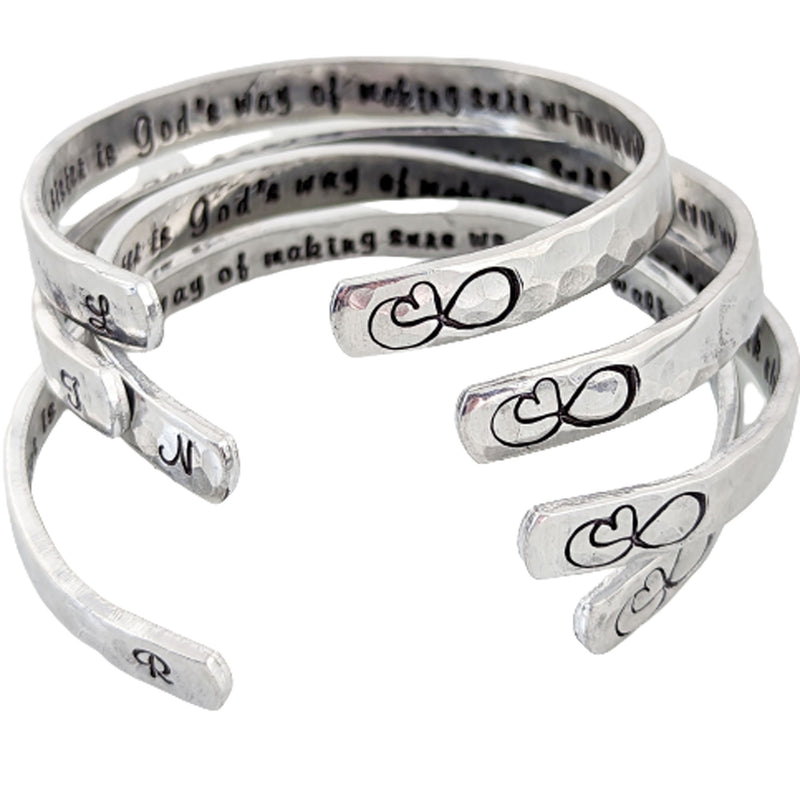 A Sister Is God's Way of Making Sure We Never Walk Alone Cuff Bracelet