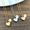 Initial Cremation Heart Urn Necklace