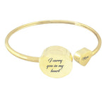 I Carry You in My Heart Cremation Bracelet