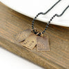 Men's Small Vintage Style Dog Tag Necklace