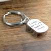 I carry you in my heart cremation dog tag keychain