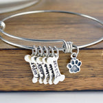 Personalized Dog Bone Name Bracelet