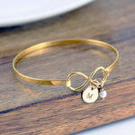 Personalized Infinity Bracelet with Initials