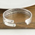 Not Sisters By Blood But Sisters By Heart Cuff Bracelet