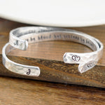 Not Sisters By Blood But Sisters By Heart Cuff Bracelet