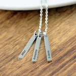 Vertical Tag Name Necklace