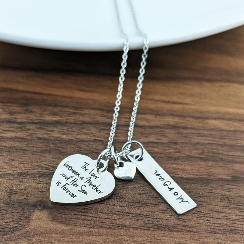 The Love Between A Mother And Her Son Is Forever Necklace