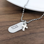 Small Personalized Dog Tag Name Necklace