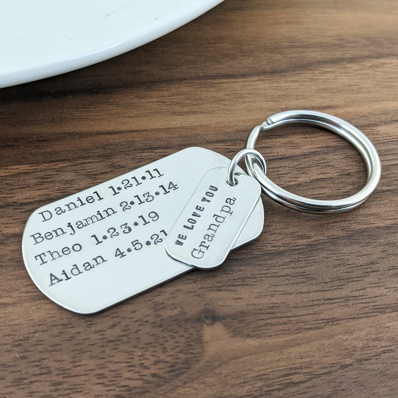Personalized Keychain for Grandfather