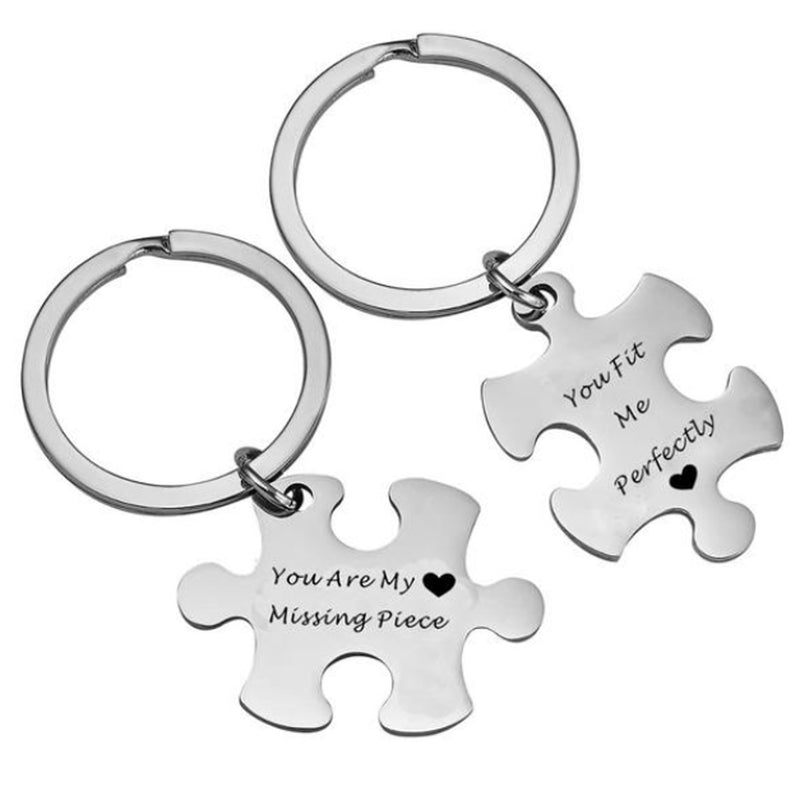 Personalized Puzzle Piece Keychain