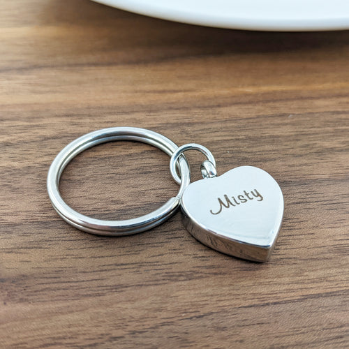 Cremation Heart Keychain For Ashes