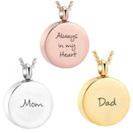 Personalized Cremation Urn Necklace