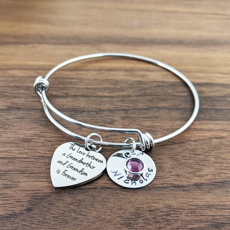 The Love Between A Grandmother and Grandson Is Forever Bracelet