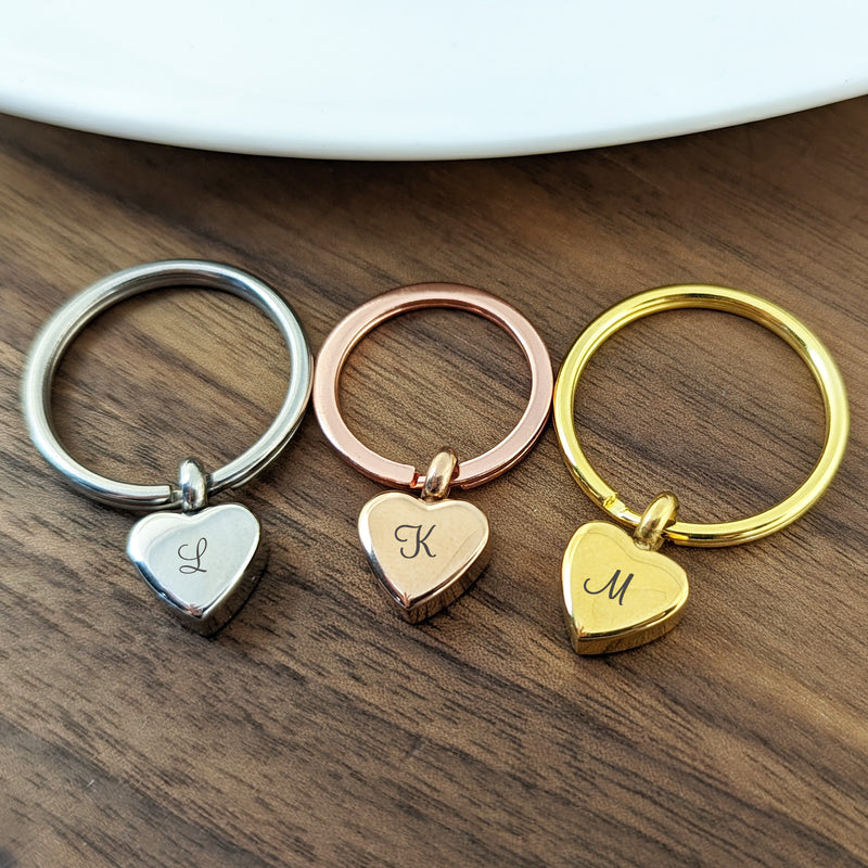Tiny Heart Urn Keychain For Ashes